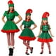 thumbnail image 1 of (Falda de 120 CM) Disfraces de Navidad para padres e hijos Disfraz de elfo de Navidad verde Ropa de cosplay para niños Disfraces de elfo para adultos Disfraces, 1 of 5