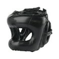 thumbnail image 3 of Casco de Boxeo DYNWAVEMX Escudo Facial Artes Marciales Ventiladas Equipo de Cabeza de Kickboxing Ligero Muay Thai Headgear San Negro, 3 of 8