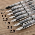 thumbnail image 4 of 8 Size Calligraphy Parallel Pen Art Flat Tip Tibetan Arabic Fountain Pen Writing Pen for Gothic Letter Caligraphy Stationery transparent 1.9mm, 4 of 6