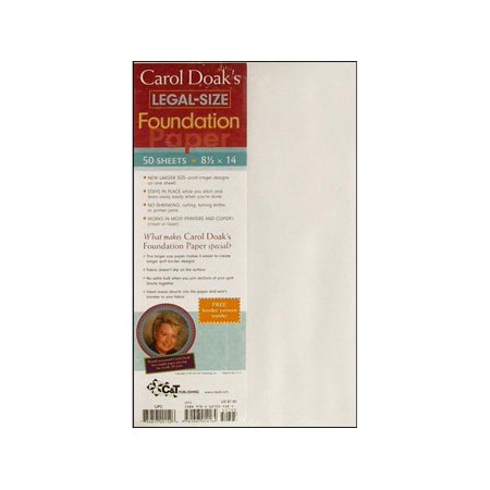 C&T Carol Doak's Foundation Paper 8.5x14 50pc