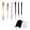 White, Black, variant on 60 Pcs Makeup Brush Cover, Guard Brushes Protective Cover Cosmetic Pen Protector Reusable Expandable Mesh Covers for Travel Women and Girls Storing (White, Black)