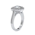thumbnail image 2 of Meryn Jewel 1.5 Ct Diamond Halo Wedding Ring for Women - Lab Created Cushion Cut in 14K White Gold Over Ring - Elegant Prong Setting Ring - Perfect Engagement Ring and Gift for Special Occasions, 2 of 6