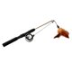 thumbnail image 4 of Kitten Cat Feather Teaser Toy Suministro Interactivo De Entrenamiento Para Mascotas Estirable Gloria Teaser y Chaser Wand, 4 of 9