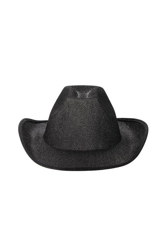 Western Flash Powder Hat Raw Edge White Diamond Strip Bride Adult Velvet Double-sided Nightclub Carnival Hat