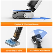 Roborock F25 LT Wet/Dry Vacuum Cleaner, 20000Pa Floor Cleaner, cordless, Hot Air Flash Drying & High Temperature Self Cleaning, Black