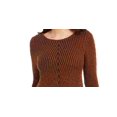 thumbnail image 2 of STYLE & COMPANY Womens Textured  Knitted Printed Long Sleeve Jewel Neck T-Shirt Sweater  Size, 2 of 3