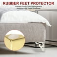 thumbnail image 3 of Uxcell Hollow Out Furniture Legs, Modern Metal Triangle Couch Feet Replacement Gold 4.7 Inch, 3 of 5
