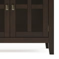 thumbnail image 3 of Simpli Home Artisan 60 inch Wide Solid Wood Transitional Large 4 Door Sideboard Buffet in Dark Chestnut Brown, 3 of 14