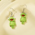 thumbnail image 3 of Mightlink 1 Pair Women Hook Earrings Frog Shape Pendant Earrings Vivid Appearance Drop Earrings Lightweight Jewelry Accessories, 3 of 6