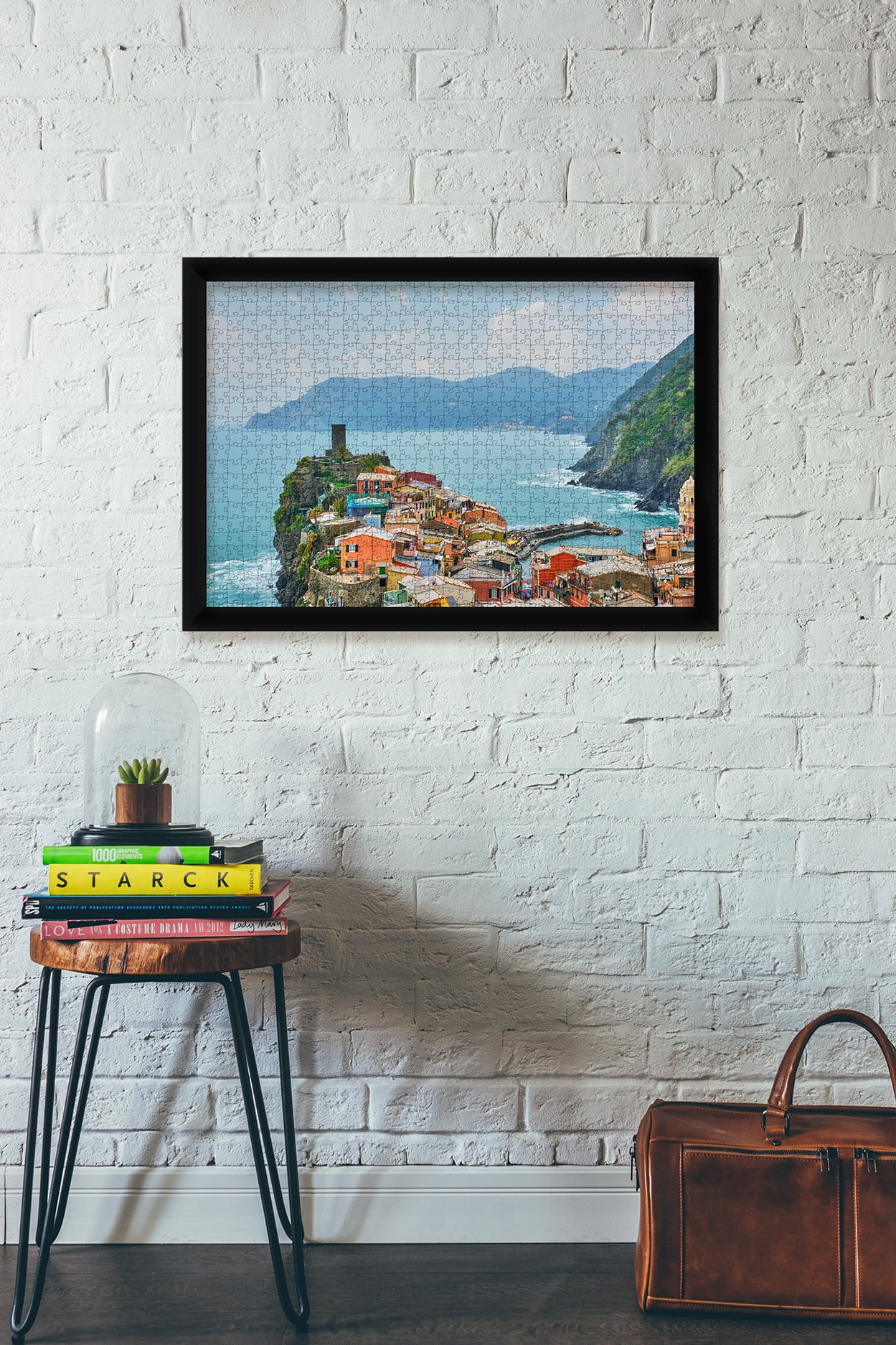 wallsthatspeak Black Puzzle Frame, Eco-Friendly Bonanza Wood