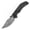 Blackwash Titanium, variant on Kansept Orion Folding Pocket Knife 3.07''Damascus Blade,Blackwash Titanium Handle,K1089A3