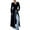Black, variant on idosla Women's Button Down Long Cardigan V Neck Slit Ribbed Knit Sweater Casual Going Out Tops (Blue, M)