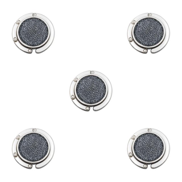 Cateissary Bolso plegable ganchos bolso seguro y al alcance donde quiera que vaya bolso plegable perchas gris Type2 NO2