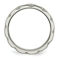 thumbnail image 2 of Titanium Satin and Polished 6mm Notched Band, 2 of 7