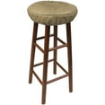thumbnail image 2 of Gripper Non-Slip 14" x 14" Faux Leather Tufted Barstool Cushions, Set of 2, 2 of 2