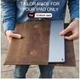 thumbnail image 3 of Bigcan Leather iPad Pro 12.9 Case – Vintage Crazy Horse Leather Sleeve with Magnetic Closure, Slim Design, and Full Device Protection, 3 of 9