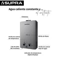 thumbnail image 4 of Calentador de agua instantáneo SUPRA 6 lt/min Gas Natural, 1 servicio BOILEX 6L-GN, 4 of 8