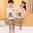 thumbnail image 2 of Conjuntos de pijamas de algodón para niños y niñas, ropa de dormir de Navidad para el hogar, 2 of 3