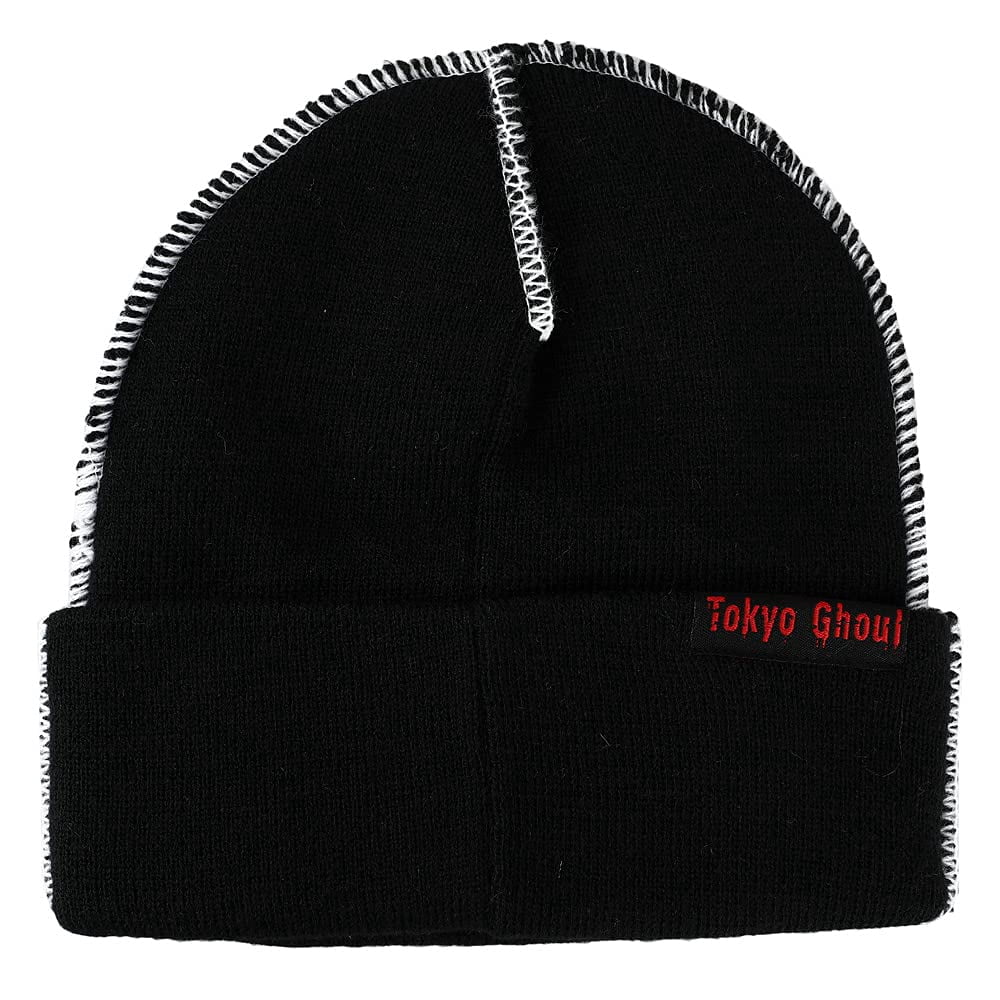 Tokyo Ghoul Ken Kaneki Sublimated Cuff Patch Black Acrylic Knit