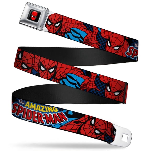 Marvel Comics Spider Man Full Color Amazing Spider Man Webbing Seatbelt Seatbelt Belt Standard
