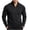 Black, variant on Men's Quarter Zip Long Sleeve Pullover Raglan Sleeve Soft Stretch Quick Dry Mock Neck Casual Golf Base Layer Top for Daily Outdoor Travel