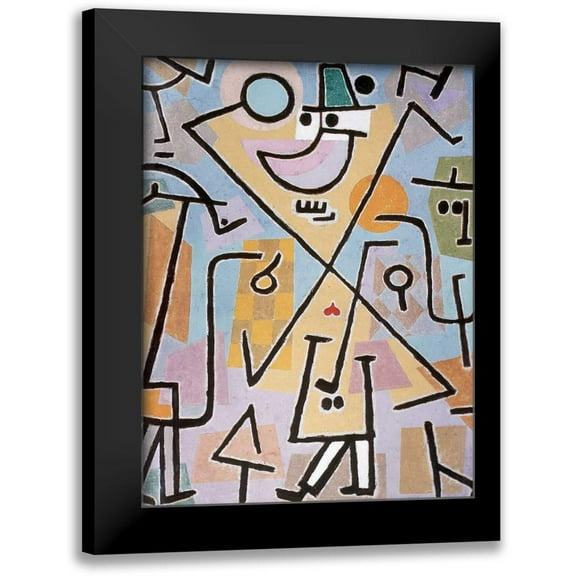 Klee, Paul 12x14 Black Modern Framed Museum Art Print Titled - Caprice in February
