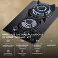 thumbnail image 5 of Parrilla De Gas 2 Quemadores Empotrable AVERA VT2 En Vidrio Templado Estufa de Mesa, 5 of 5