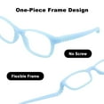 thumbnail image 5 of EnzoDate Flexible Kids Eyeglasses Frame Size 44/16 TR90 Children Glasses, No Screw, Unbreakable Safe Light Boys Girls Optical Glasses, 5 of 6