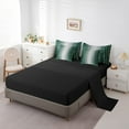 thumbnail image 3 of YST Emerald Watercolor Comforter Set, 7-Piece, Full, Geometric Wave, Ombre, Green and Grey, Abstract Lines, Bedding Set, 3 of 4