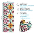 thumbnail image 2 of Yellow Ethnic Floral Pattern Hot Yoga Mat Towel Non Slip for Hot Yoga - Quick-Drying Yoga Mat Cover with 4 Corner Pockets with Travel Bag - Hot Yoga Towel Non Slip Grip Moisture Wicking Sweat 70"x26", 2 of 6