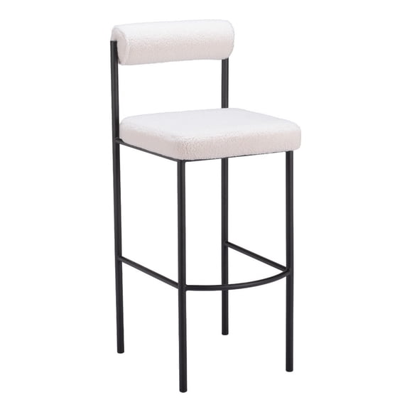Banco de Bar Kessa Muebles Livorno Blanco 41 x 102 x 52 cm