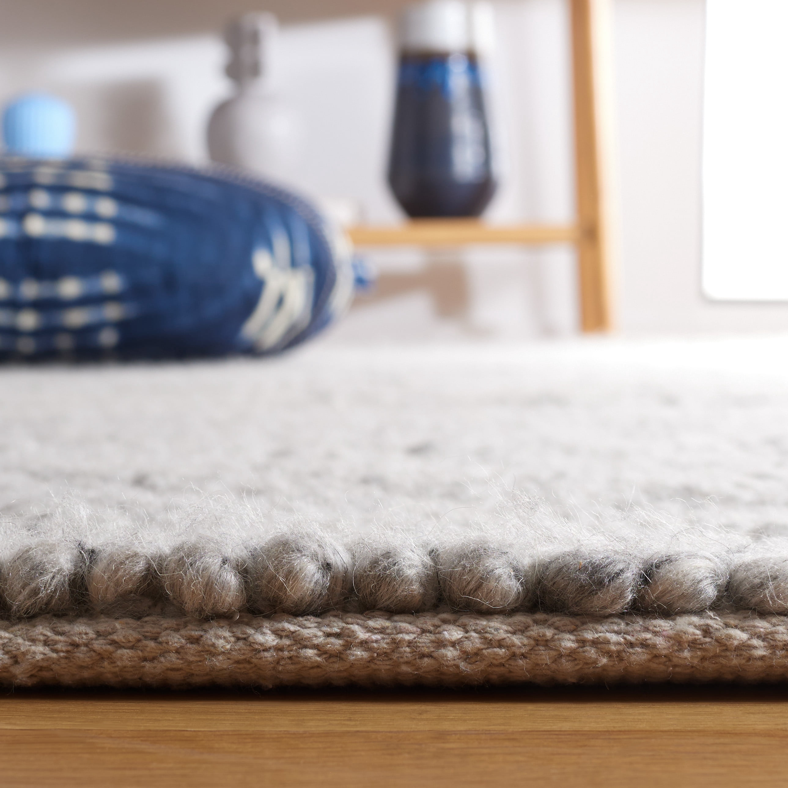 SAFAVIEH Natura Mitchell Diamond Area Rug, Grey, 4' x 6'