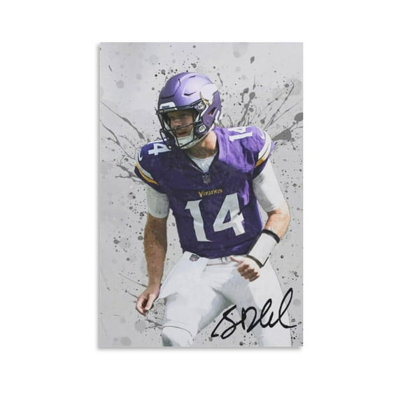 Sam Darnold Canvas Poster Wall Art Poster Gifts Bedroom Prints Home Decor Hanging Picture Canvas Painting Posters 12x18inch(30x45cm)