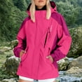 thumbnail image 6 of iHPH7 Womens Fall Jackets Women Fall Clothes Raincoats for Women with Hood Fall Coats Outdoor Jacket Windbreaker Jacket Women Waterproof Trench Coat Women Hot Pink XL, 6 of 9