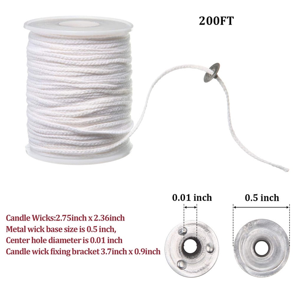 3 Set of Candle Wick Set DIY Candle Wick Long Pre Waxed Wick For Household Candles