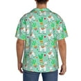 thumbnail image 3 of Kdxio Men's Hawaiian Shirt for Men Short Sleeve Shirt Cute Alpaca 1 Summer Casual Holiday Beach Button Down T-Shirts, 3 of 5