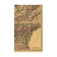 thumbnail image 2 of Railroad Map - Northern and Southern West Virginia Railroad 1873 - Vintage Wall Art, 2 of 4