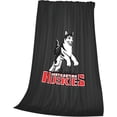 thumbnail image 3 of Northeastern University Logo Fleece Blanket, Very Soft Microfiber Flannel Blanket for Couch Warm and Cozy for All Seasons, Star Background, 3 of 6