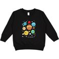 thumbnail image 2 of Inktastic Cute Planets, Kawaii Planets, Space, Cosmos, Stars Toddler Sweatshirt, 2 of 4