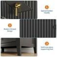 thumbnail image 4 of Ataucjin 7-Drawer Wood Dresser for Bedroom, Modern Chest of Drawers, 54 Inch Fluted Dresser,Storage Organizer Cabinet for Living Room, Hallway, Entryway, 4 of 7