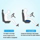 thumbnail image 3 of Adult Car Booster Cushion,Chair Cushions Adult Heightening Booster Pad,Driver Seat Booster Chair Cushion For Short People Driving,backache Relief, 3 of 5