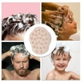 thumbnail image 6 of Unique Bargains 1 Pc Flower Shape Hair Shampoo Brush for Scalp Massage 3.74"x3.15"x2.76" Light Pink, 6 of 6