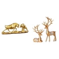 thumbnail image 1 of Estatua De Toro De Arte Moderno Y Dos Estatuas De Reno Europeas. Esculturas De Ganado Vacuno Chino. Artesanía Coleccionable Para Regalos De Escritorio., 1 of 8