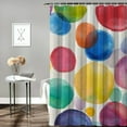 thumbnail image 2 of Autua Polka Dots Watercolor Shower Curtain 100% Polyester Washable 60"x72, 2 of 7