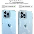 thumbnail image 3 of Crystal Glitter Clear Case Comaptible for iPhone 13 Pro Case Bling Clear Sparkly - Shockproof Protective Phone Cases Cute Slim Fit Cover for Women Girls for iPhone 13 Pro 6.1 inch (2021) Transparent, 3 of 6