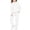 White, variant on Spazoro Girls Boys Activewear 2 Piece Outfit with Pockets, Fall Winter Solid Color Long Sleeve Hoodie Soft Warm Sweatshirts & Jogger Pants Sets for Kids Black Size 6-7