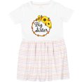 thumbnail image 3 of Inktastic Big Sister Sunflower Wreath Girls Toddler Dress, 3 of 5