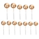 thumbnail image 1 of FELTECHELECTR 12 adornos redondos creativos para tartas, sencillos y únicos, con forma de bola, para cupcakes, decoración para repostería (dorados), 1 of 7