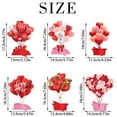 thumbnail image 7 of WYBXZ Valentine's Day Decoration Props Cards, Table Centerpiece Set, Paper Desktop Decorations Small Flags Flowers Balloons Love Party Supplies(6PC), 7 of 7