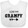 thumbnail image 3 of Inktastic I Love My Grampy with Arrow Boys or Girls Baby Bib, 3 of 4